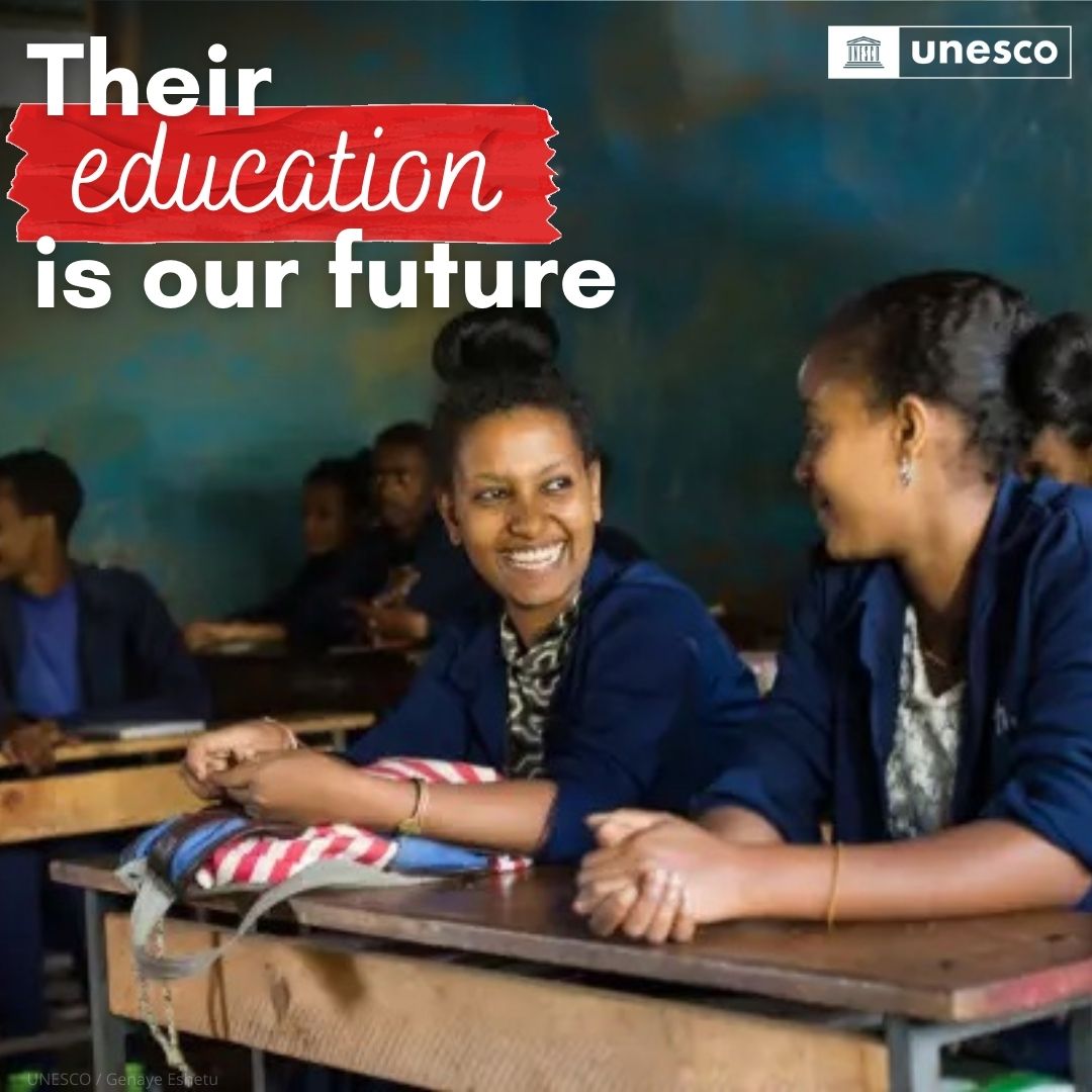 UNESCO 🏛️ #Education #Sciences #Culture 🇺🇳 (@unesco) on Twitter photo When we invest in girls' education, we invest in a sustainable and equal future for us all.
See how <a href="/UNESCO/">UNESCO 🏛️ #Education #Sciences #Culture 🇺🇳</a> promotes #GenderEquality and empowers girls & women in and through #education: unesco.org/sdg4education2… #HerEducationOurFuture When we invest in girls' education, we invest in a sustainable and equal future for us all.
See how <a href="/UNESCO/">UNESCO 🏛️ #Education #Sciences #Culture 🇺🇳</a> promotes #GenderEquality and empowers girls & women in and through #education: unesco.org/sdg4education2… #HerEducationOurFuture