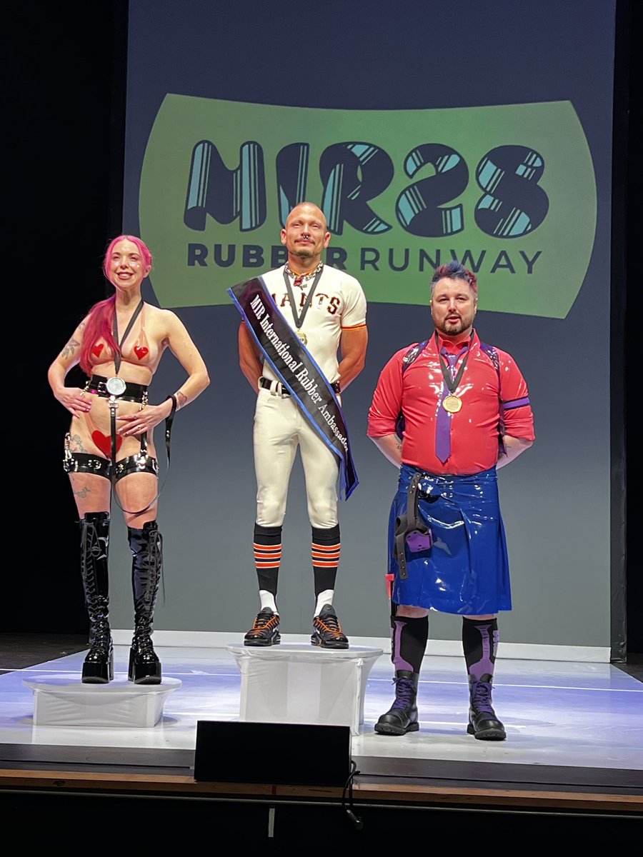 Congratulations to our new <a href="/MIRubber/">MIRubber</a> 29 - Rush (San Francisco Rubber) 1st runner-up Delsi Cat (Australia) and 2nd runner-up Banjo (Manchester) Fantastic contest and all well-deserved.