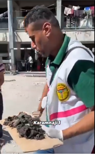 the fact that this is all that remains of a child, of children ...it should haunt us for the rest of our days. we did this. all who did not stop it. who are not stopping it. we are as guilty as those who dropped the bomb, who pulled the triggers. no one's hands are clean.