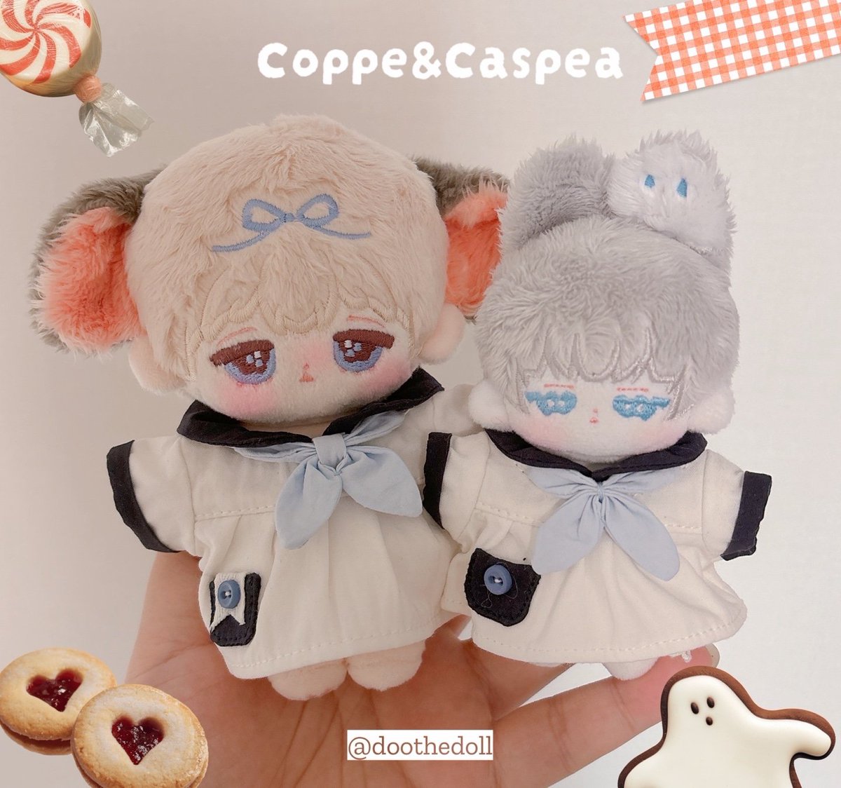 「cuddle」無属性ぬいぐるみ・キャスピー&amp;コッペ | cuddlenui cuddlenui.booth.pm/items/6201272 #booth_pm 
🎃10月22日（火）20：30～ オープン
🎃お一人様、一つの商品当り2点までとなります。