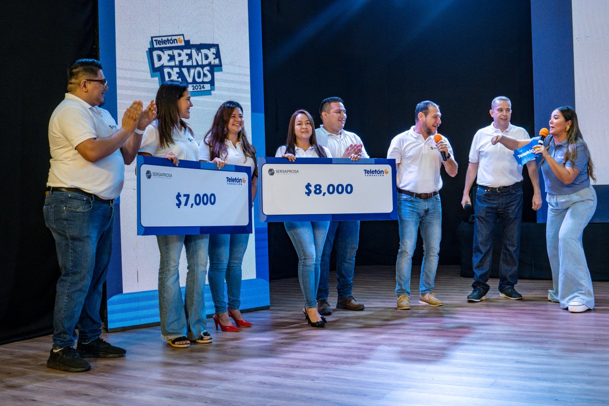 TeletonSV's tweet photo. Un enorme agradecimiento a Sersaprosa por su apoyo constante a la #Teletón2024. ✨ Su compromiso nos ayuda a seguir brindando terapias y mejorando vidas.
¡Gracias por ser parte de esta gran causa y por seguir haciendo la diferencia junto a nosotros! #DependeDeVos 💙 https://t.co/xfzLz6uyvB