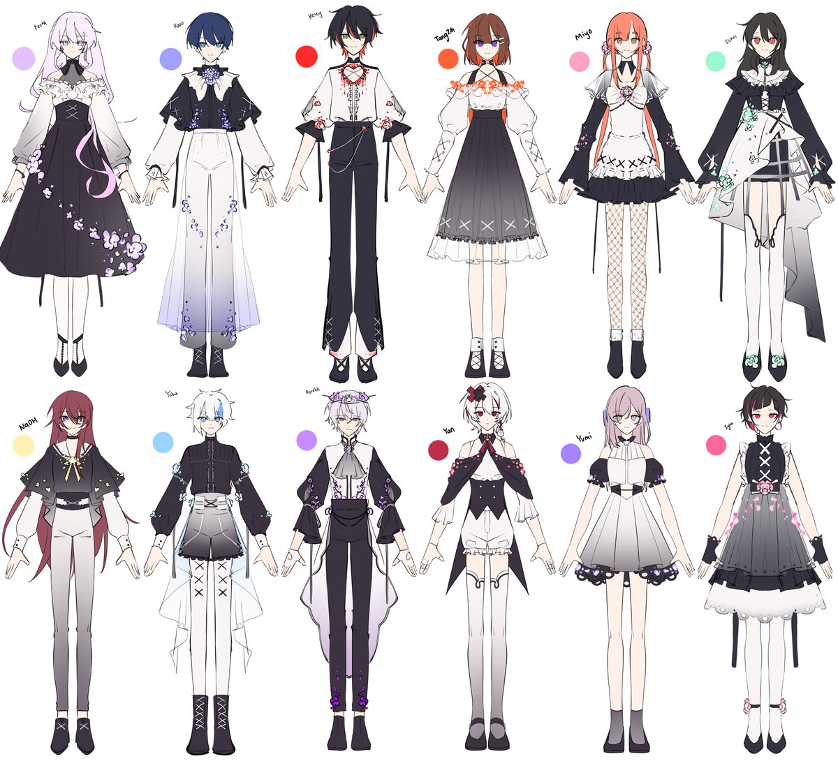 non_yobu's tweet photo. [WORK] I sang. did designs &amp; base colours, assisted with line and render &amp; also did animation for cb team fr's #KACBY2 entry !!!!🎭 

Also some concept sketches done for our lore/ interpretation! ⬇️
https://t.co/gM8LBkDugi
 
#歌ってみた #youtaiteworks #yobutaite #yobuart #yobumv https://t.co/WOXksKXwT0