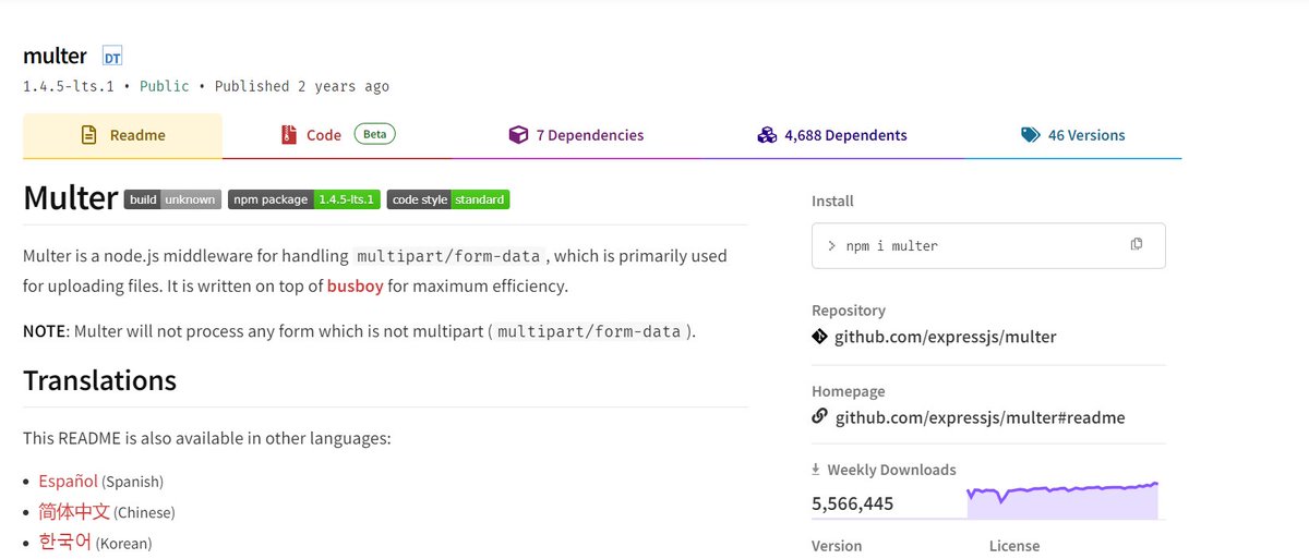 AnmolGupta90217's tweet photo. day 11 of #100dayoflearning
✅ create a simple uploading file mini project in NodeJS
✅ using Multer package in it https://t.co/qVLOJNXchs