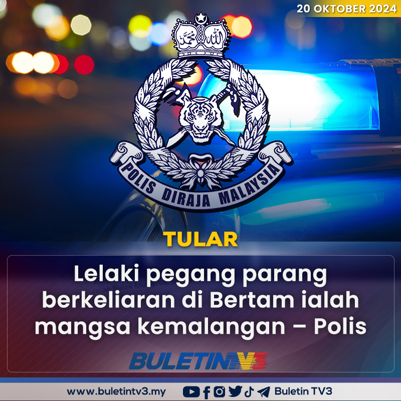 BuletinTV3's tweet photo. TULAR | Polis menjelaskan kejadian seorang lelaki dengan mukanya cedera berdarah sambil memegang parang dan berkeliaran di kawasan Bertam di sini pada 6 Oktober lepas, ialah pemandu sebuah kereta yang terlibat dalam kemalangan.
#BuletinTV3 #KepalaBatas #Bertam #Tular https://t.co/lfHgYhVxE4