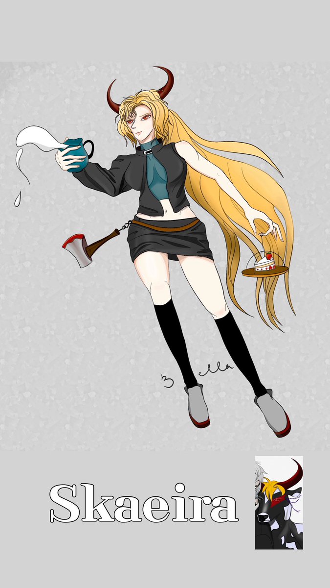 Richpresent's tweet photo. Name : Skaeira 
12 oriental Zodiac - Ox
Master : Sungwoohyun

#illustration #characterdesign #Procreate #drawingart #digitaldrawing #illustrator #イラスト #일러스트 #드로잉 https://t.co/Qe1gteIJx4