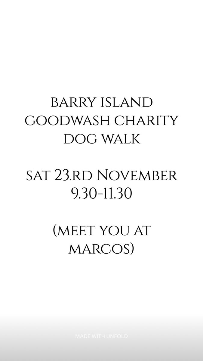 WashDoGood's tweet image. Come join our charity dog walk on the island…. #barryisland Profits supporting @ManyTearsRescue 🐾