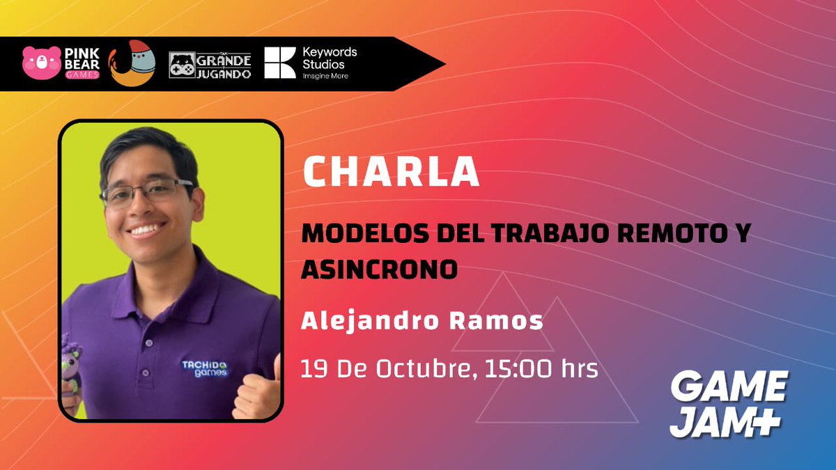Tlachi_Games's tweet photo. ¡Qué gusto haber participado!

Un agradecimiento muy especial a Narciso Alejo y todo el equipo de @indie_nauts 

¡Les deseamos mucho éxito a todos los devs en @gamejamplus y @GameJamPlus1 !

#GameJam #GameJamPlus #GameJamPlus2024 #IndieNauts #TachidoGames #DesarrolloDeVideojuegos https://t.co/JJ3rT91RIm
