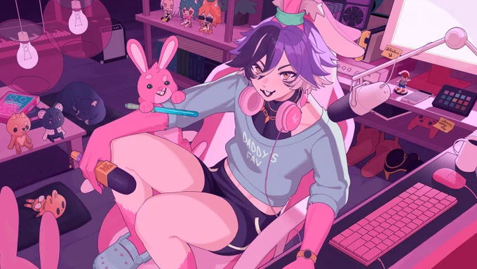 I had the pleasure of working on  's redebut brb screen!#ShiaBun 