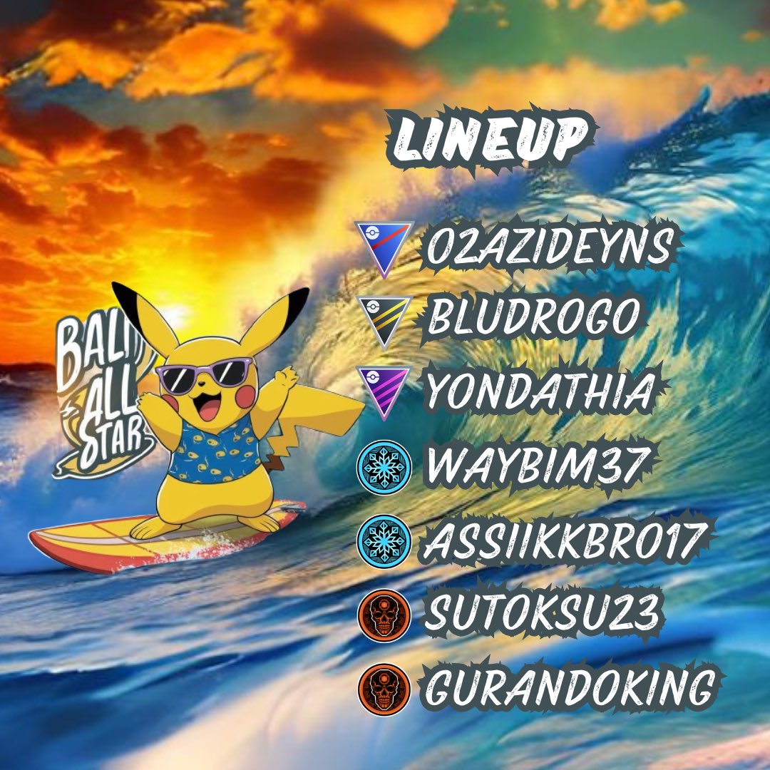 baliallstar's tweet image. Bali All Star&apos;s lineup is ready to take on OSDC, one of the strongest teams in APAC from Japan! 💥 Meet our elite squad for this high-stakes battle! 💪🔥 Let’s bring our best game and show the world what we’re made of! 🇯🇵🇮🇩 

#BaliAllStar #OSDC #APACShowdown #PokemonGOPvP