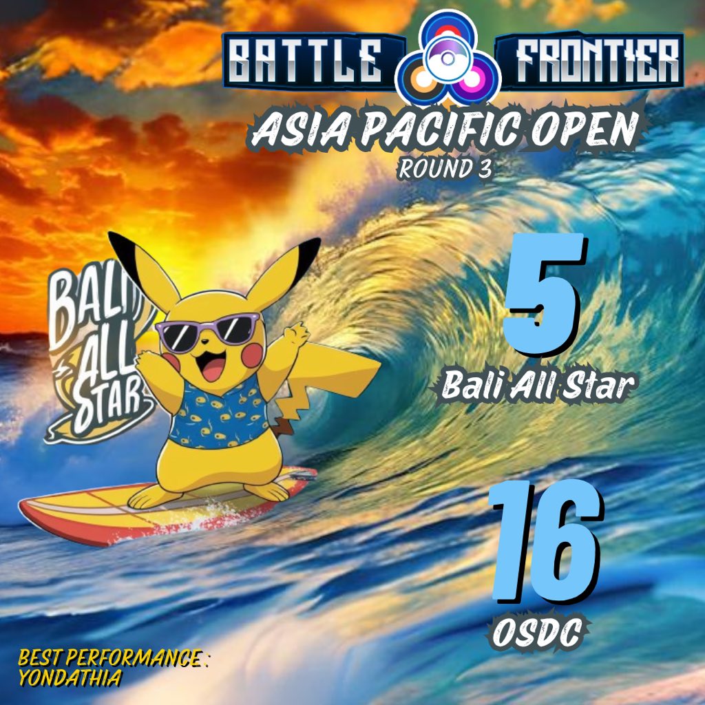 baliallstar's tweet image. Bali All Star fought hard but came up short against @OSDC0411 , one of the strongest teams in APAC from Japan, with a 6-15 loss. Tough match, but we’ll bounce back stronger in the next round! 💪🔥

 #BaliAllStar #OSDC #KeepFighting #PokemonGOPvP