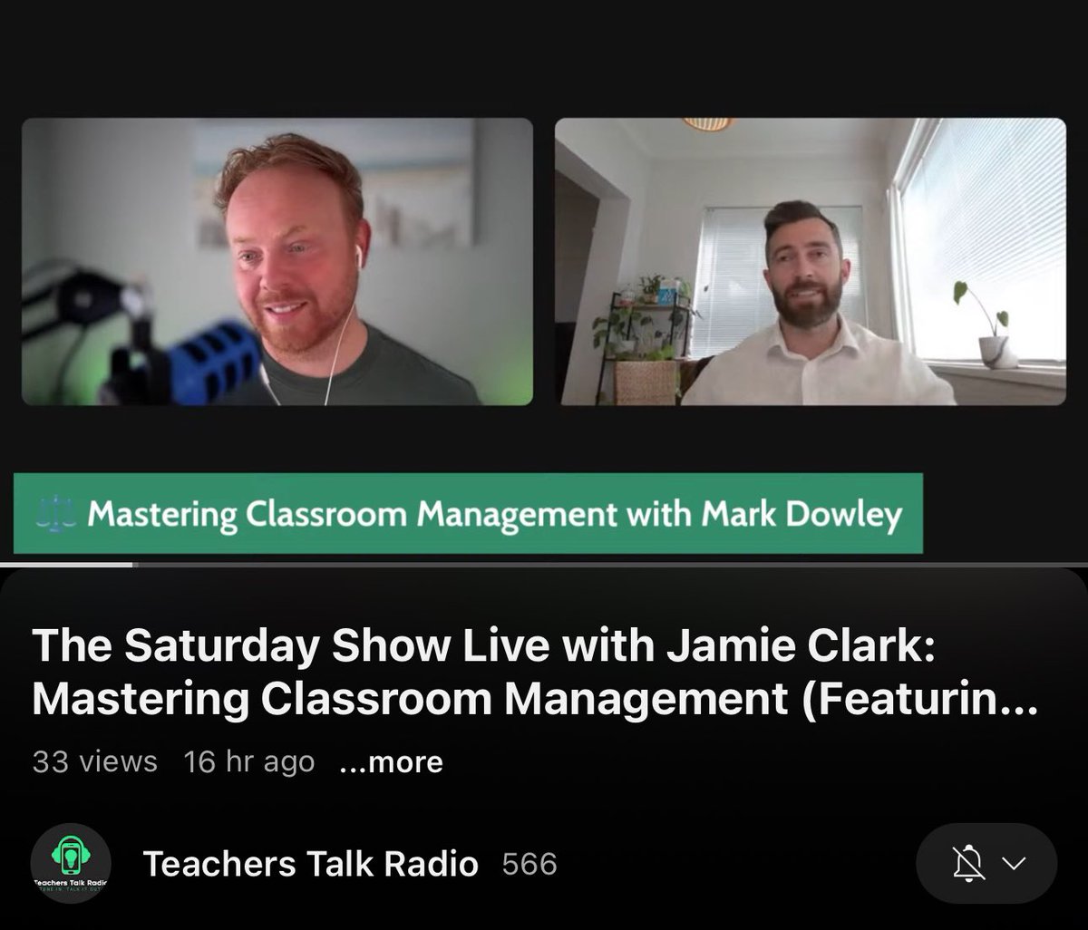 Jamie Clark (@xpateducator) on Twitter photo 📣 CLASSROOM MANAGEMENT: Here are TWELVE top quotes from yesterday’s show about classroom management with <a href="/coachdowley/">Mark Dowley</a>
If you missed it on <a href="/TTRadioOfficial/">Teachers Talk Radio</a> - catch it here: bit.ly/4eUPRiA 📣 CLASSROOM MANAGEMENT: Here are TWELVE top quotes from yesterday’s show about classroom management with <a href="/coachdowley/">Mark Dowley</a>
If you missed it on <a href="/TTRadioOfficial/">Teachers Talk Radio</a> - catch it here: bit.ly/4eUPRiA