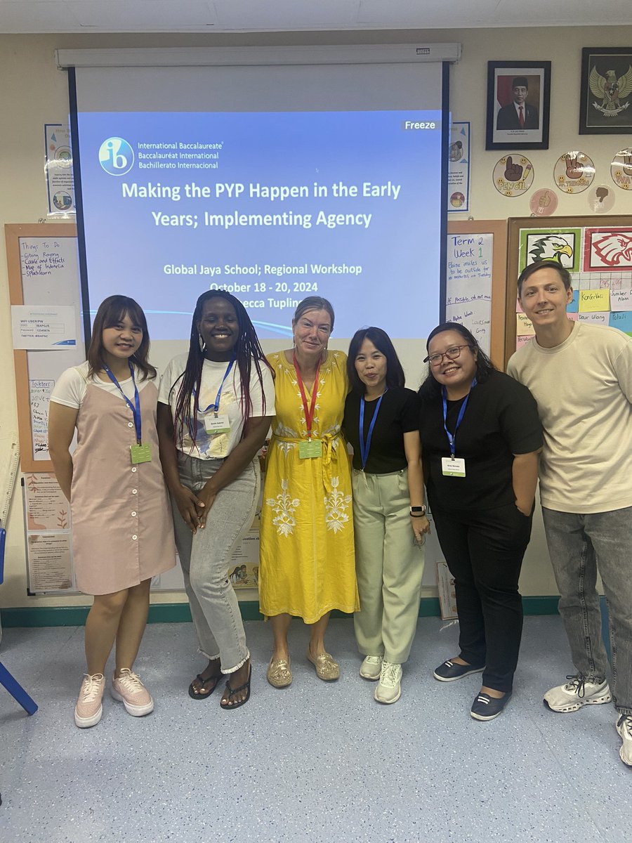 RebeccaTupling's tweet image. An incredible 3 days of leading and learning at the Global Jaya school in Jakarta. I facilitated the ‘Making the PYP Happen in the Early Years’ and was surrounded by passionate educators. #IBAPAC #professionaldevelopment #IBEN #IB