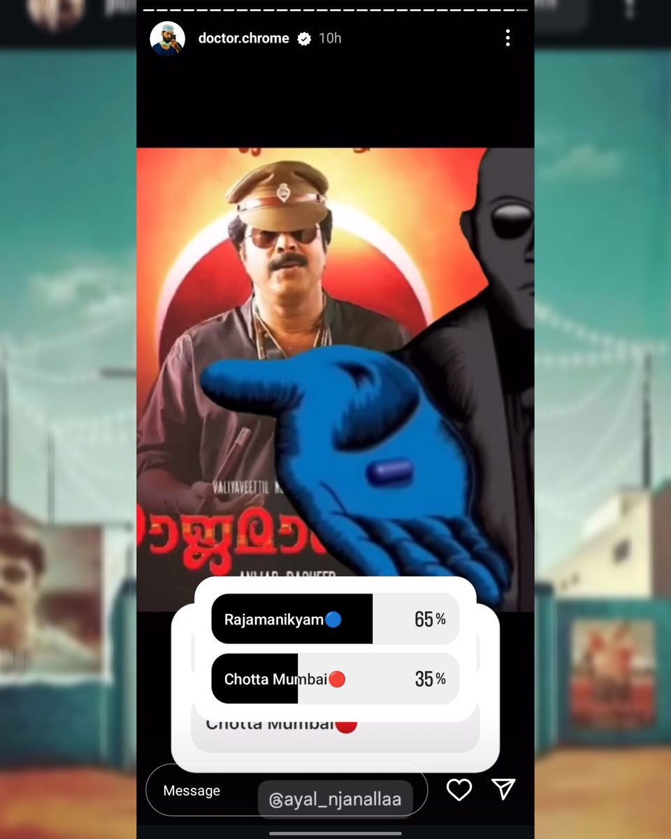 SHineBabu10's tweet photo. 2.3 M Followers ഉള്ള Doctor Chrome ഇന്നലെ insta യില് ഇട്ട പോൾ 🫴💥
ഇവിടെയുള്ള വാണങ്ങളുടെ ലോകത്ത് ചെറിയ മുംബൈ ആണ് ഇപ്പോഴും Goat 🤣
അന്തരാസ് കുന്തരാസ് അവന്റമ്മേടെ
തള്ളേ കലിപ്പ് തീരണില്ലല്ല്....
#Mammootty @mammukka
#MegastarMammootty https://t.co/UCctFV2ed7