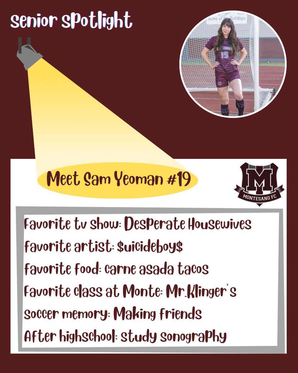 Here are our first two senior for this week’s senior spotlights. Thank you Angelina and Sam! Please read 👇🏼