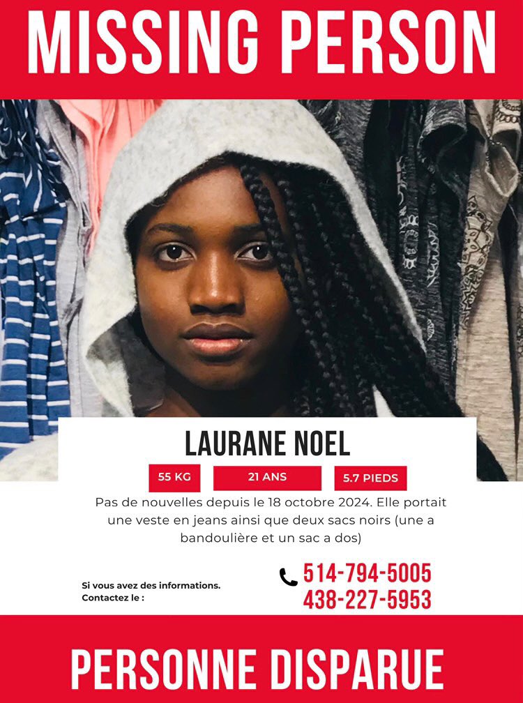 Aliona__Bitty's tweet image. URGENT : Une amie est portée disparue. Toute aide compte ! Si vous avez des infos ou pouvez partager, cela peut faire une énorme différence. Merci à tous pour votre soutien 🙏 #Montreal #alerte