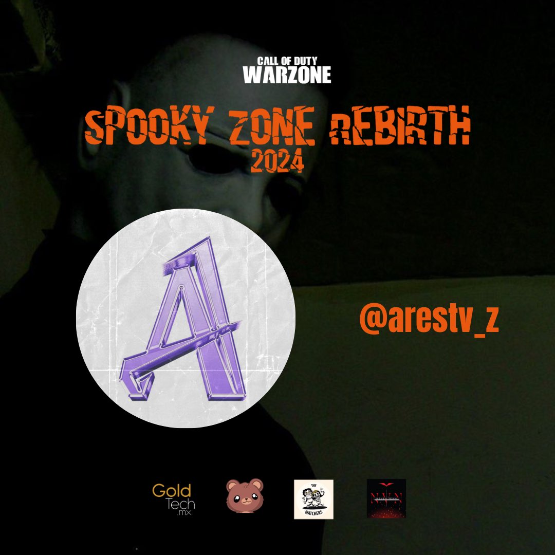 🎃SPOOKYZONE REBIRTH 🦇

🎃Le damos la bienvenida a nuestro nuevo capitán 🎃

<a href="/arestv_z/">Ares</a> 

20 de octubre 6pm Hora CDMX

@bimbitodonitas
<a href="/th3watchers/">The Watchers</a>
<a href="/goldtech/">Joe Golden</a>