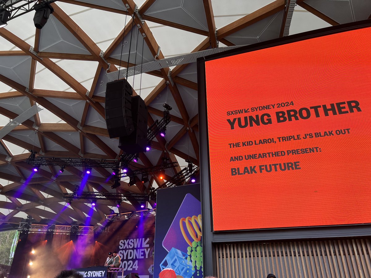 My review of BLAK FUTURE, the SWXSW Sydney event on Saturday showcasing First Nations artists approved by The Kid Laroi, with a lot of help from Triple J's Unearthed and Blak Out programs...

markmordue.substack.com/p/scars-and-st…