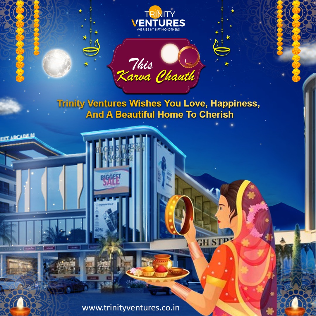 TrinityVentutre's tweet photo. Trinity Ventures wishes all the beautiful couples a Happy #KarvaChauth! 🌙✨ May your love grow stronger like the foundation of a dream home. 🏡 Just like fasting strengthens your bond, let us help you find the perfect property that stands the test of time. #RealEstateDeals #Home https://t.co/HJqx57Y7gH