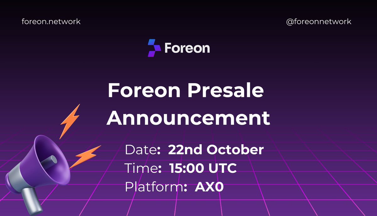 Sssebi🦁 (@av_sebastian) on Twitter photo First prediction market launching it's token on the 22nd October!
I have a feeling Foreon might be big.🔥
People just love to bet on anything and with <a href="/foreonnetwork/">Foreon Network | Prediction Market On Cardano</a> they will be able to do it! First prediction market launching it's token on the 22nd October!
I have a feeling Foreon might be big.🔥
People just love to bet on anything and with <a href="/foreonnetwork/">Foreon Network | Prediction Market On Cardano</a> they will be able to do it!