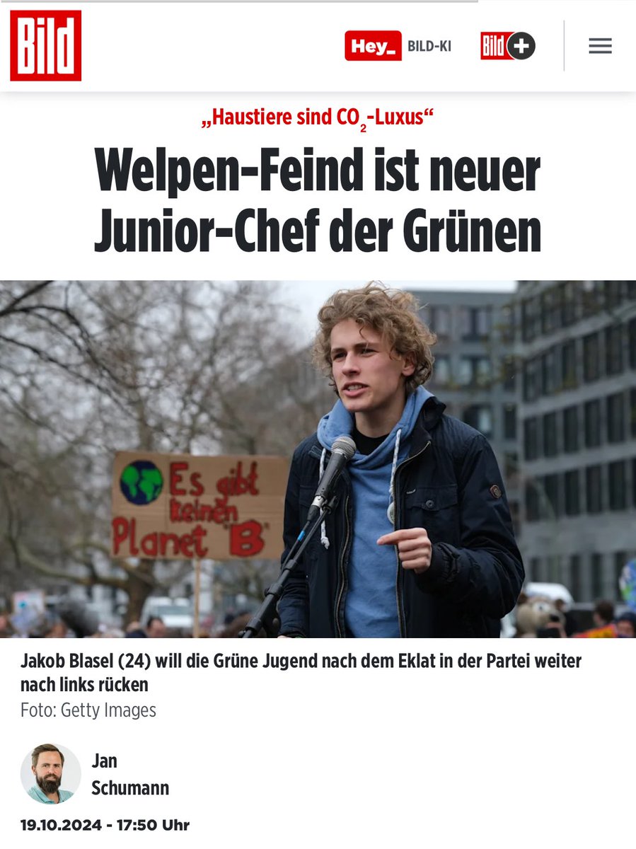 Menschen, die #Haustiere als ‘CO₂-Luxus’ sehen, sind charakterlich gänzlich ungeeignet für die Ausübung jeglicher Berufe mit sozialem Bezug.

So eine widerwärtige Aussage kann nur von jemandem mit psychopathischen Zügen kommen.

#gruenejugend #Gruene 

m.bild.de/politik/inland…