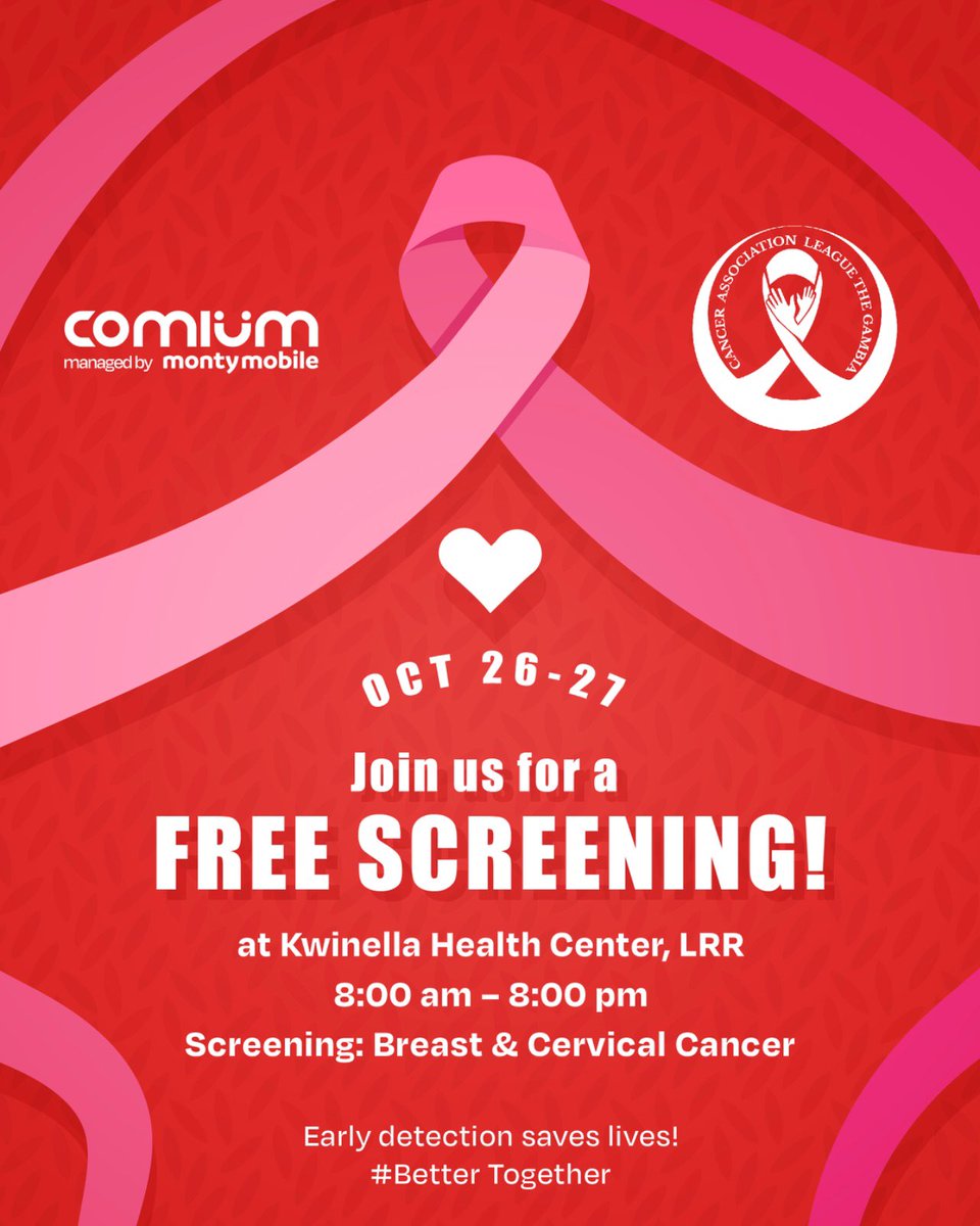 IdaCeesay5's tweet photo. This year the Cancer League decided to take our efforts upcountry because the women there often are overlooked. Breast cancer awareness should be an all year event not just October. 

#PinkOctober #BreastCancerAwareness #comium https://t.co/PKV4lGQykQ