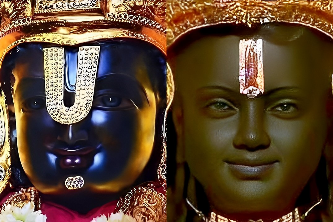 iAkankshaP's tweet photo. श्री रामलला एवं श्री हरि भगवान बालाजी के अलौकिक मुखमंडल दर्शन।  

"जय श्री राम" https://t.co/5CEBrwtYEV