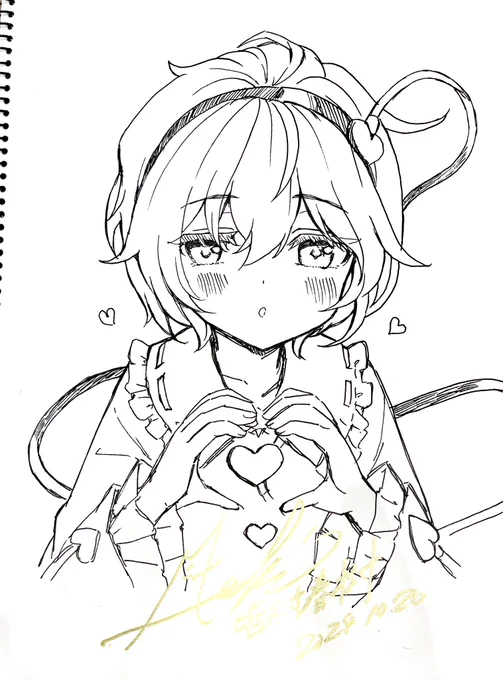 今日描いたスケブ① 