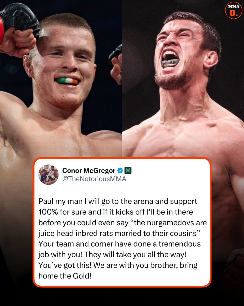Usman Rats Conor McGregor says he’ll be there to support Paul Hughes in a ...