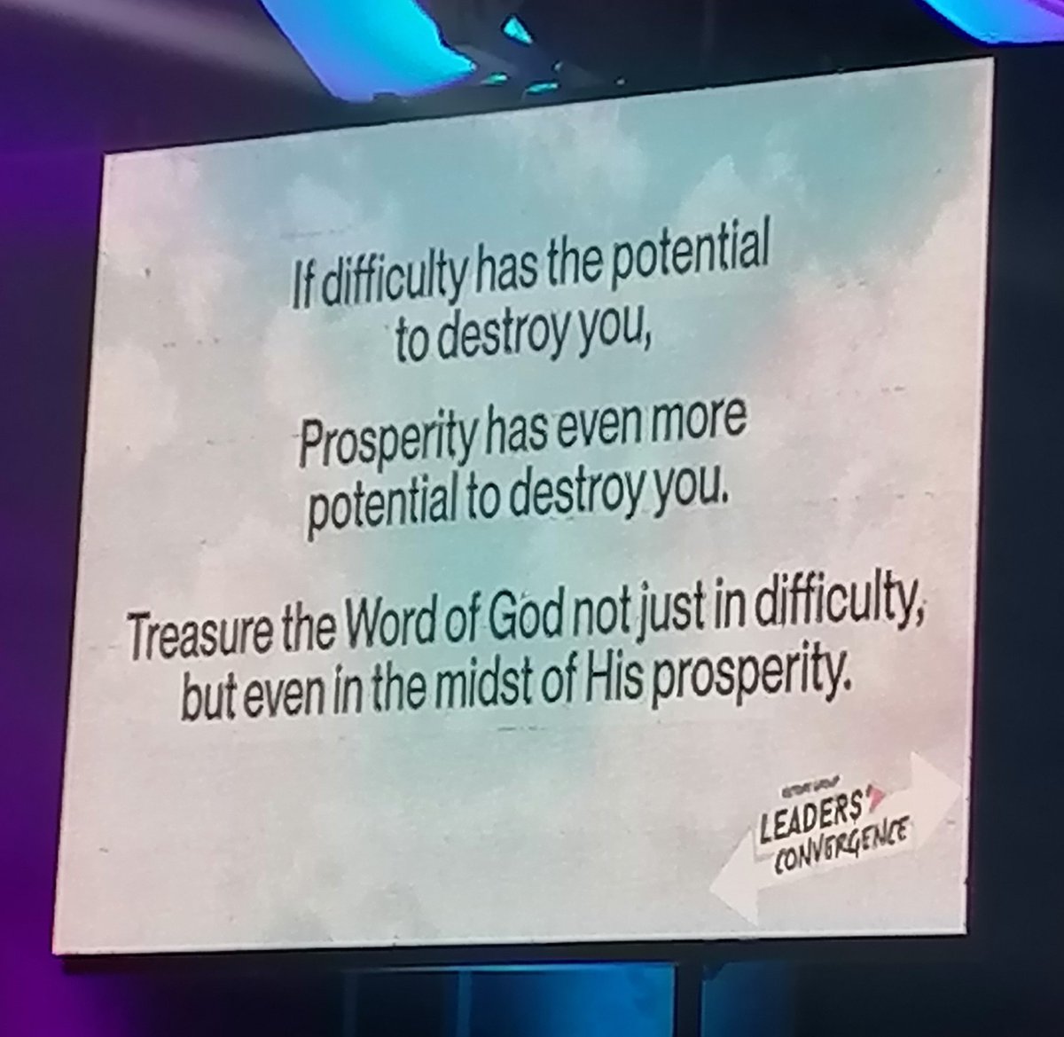 superren08's tweet photo. Powerful messages this Sunday! Blessed! #WhatShapesUs #LeadersConvergence https://t.co/s7sWkwyPuy