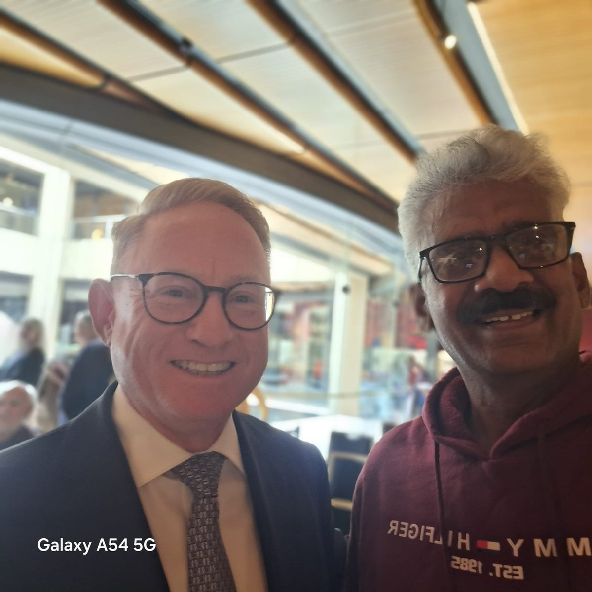 With Mr.Ben Franklin,president of Legislative council in sydney parliament in function to mark 200th anniversary of parliament,NSW Australia