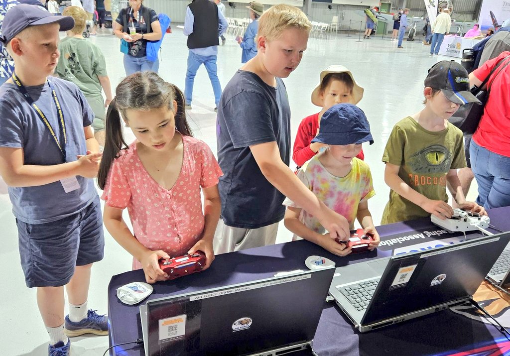 AUADRT's tweet photo. That's a wrap for #DroneRacing at @TemoraAviation Museum #WarbirdsDownUnder! #Scout the Robodog and the team worked #STEM and simulators full speed!
#SendIt!
#Temora
@RAAF_ACAUST @AustralianArmy @AusAirForce @CAF_Australia @ChiefAusArmy @SEAC_ADF https://t.co/tGhyNa7iLL