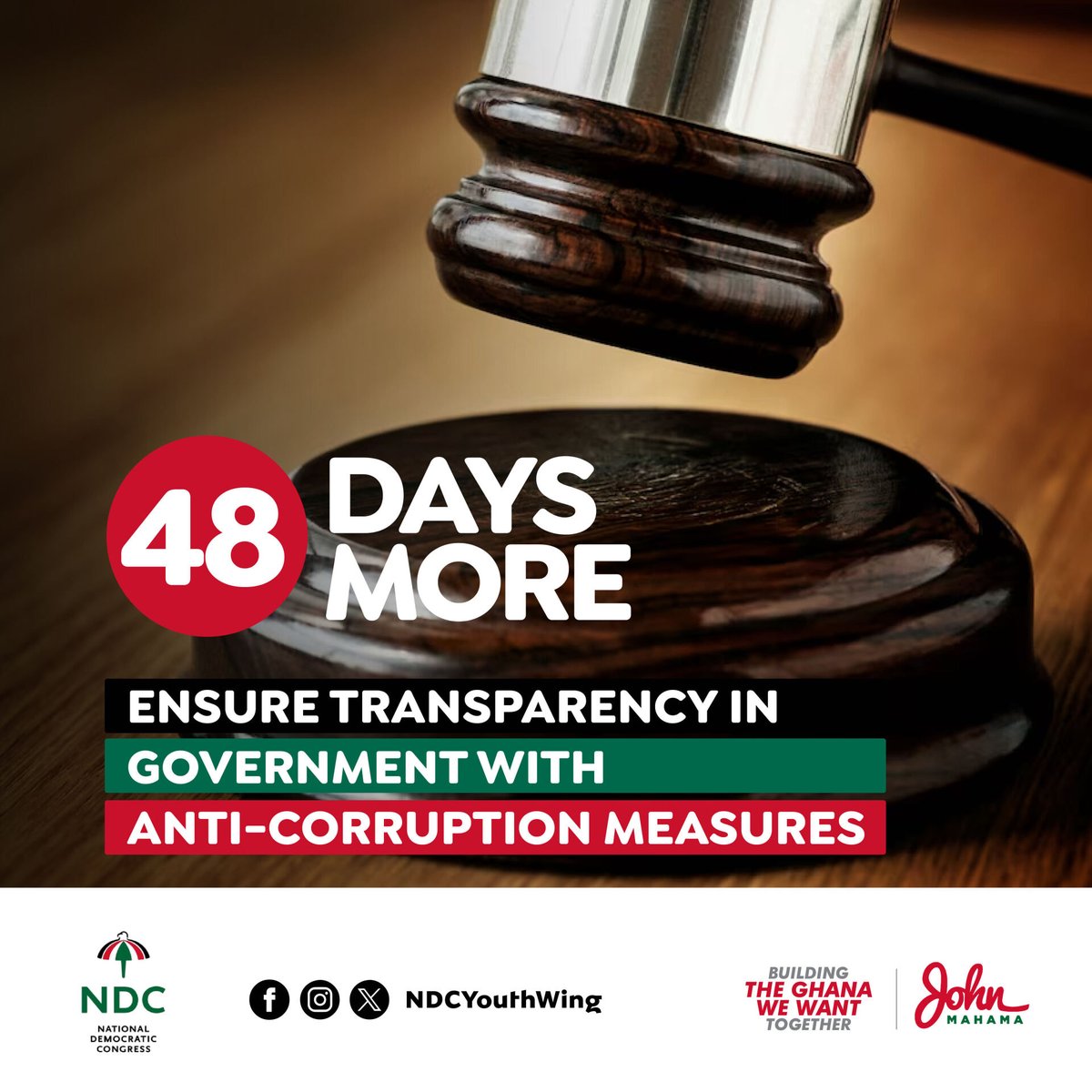ed_nii's tweet photo. 48 days to restore trust and accountability – Together, we can build a transparent government. #ChangeIsComing #VoteForChange #LookForTheUmbrella #ResettingGhana https://t.co/0DEFANWkcF