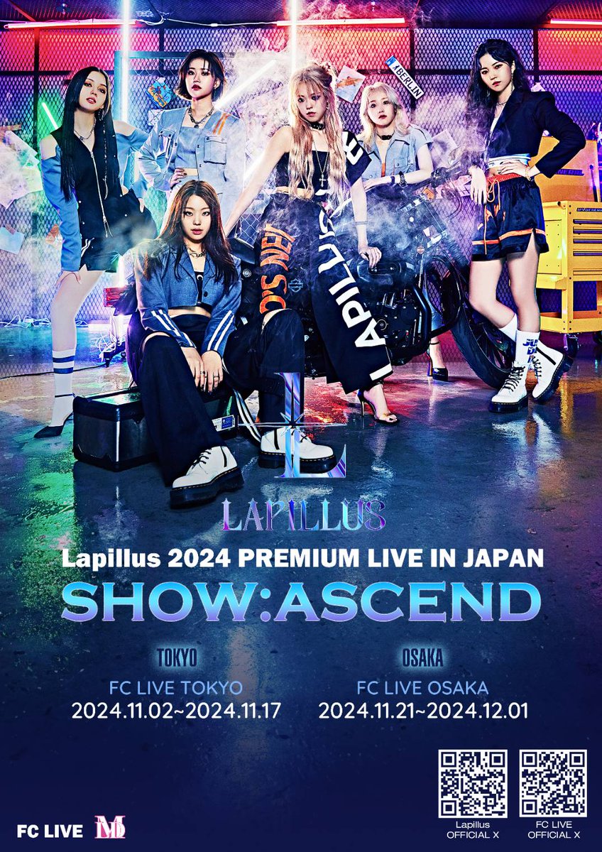 FCLIVE_official's tweet photo. #Lapillus 2024 PREMIUM LIVE IN JAPAN
SHOW:ASCEND

毎日ワクワクする #イベント が盛りだくさん！
#ラピルス のライブ🎤
#無料プロモーション もあります🎶

🗓️11/2(土)~17(日)
#FCLIVE_TOKYO
🗓️11/21(木)~12/1(日)
#FCLIVE_OSAKA

💜チケット発売中💜
🎟 https://t.co/ClYGlzbqHV

#라필루스 #KPOP https://t.co/dtcw3s020E