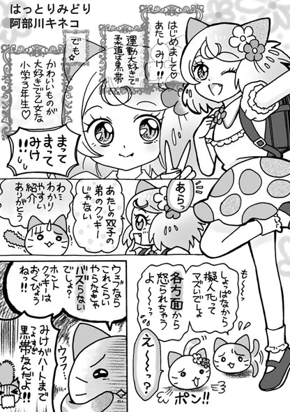 Xにも「にゃんコレ」流してみるぞ。このキャンコレ擬人化を元に皆無先生が素敵にブラッシュアップして5分でわかるシリーズのにゃんコレ擬人化キャラが生まれました❤ 