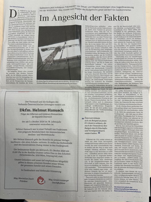 HeleneSchuberth's tweet photo. Mein Beitrag in der @diefurche zur Sanierung des Budgets: "Österreich könnte sich Beispiel an jenen Ländern nehmen, die nach der Finanzkrise ihre Budgets durch Erbschafts- und Vermögenssteuern saniert haben." Siehe auch aktuell Diskussion in Frankreich!
https://t.co/Z3CABIjoHY. https://t.co/jhCEcD0Wj7