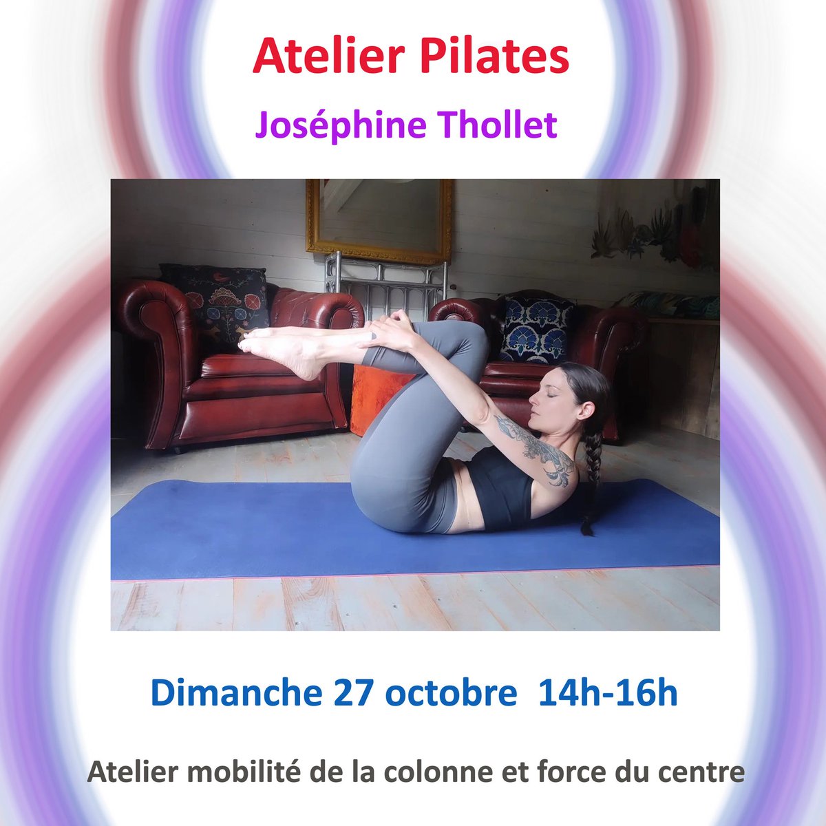 studio3bastille's tweet photo. Joséphine vous propose un focus sur l’articulation et la longueur de la colonne vertébrale et le contrôle du centre, éléments fondamentaux pour les exercices emblématiques du pilates que sont par exemple Roll up, ou Swan.
https://t.co/MwvP8laxJx

#pilates #fitness #bienetre https://t.co/00IEfpPeSC