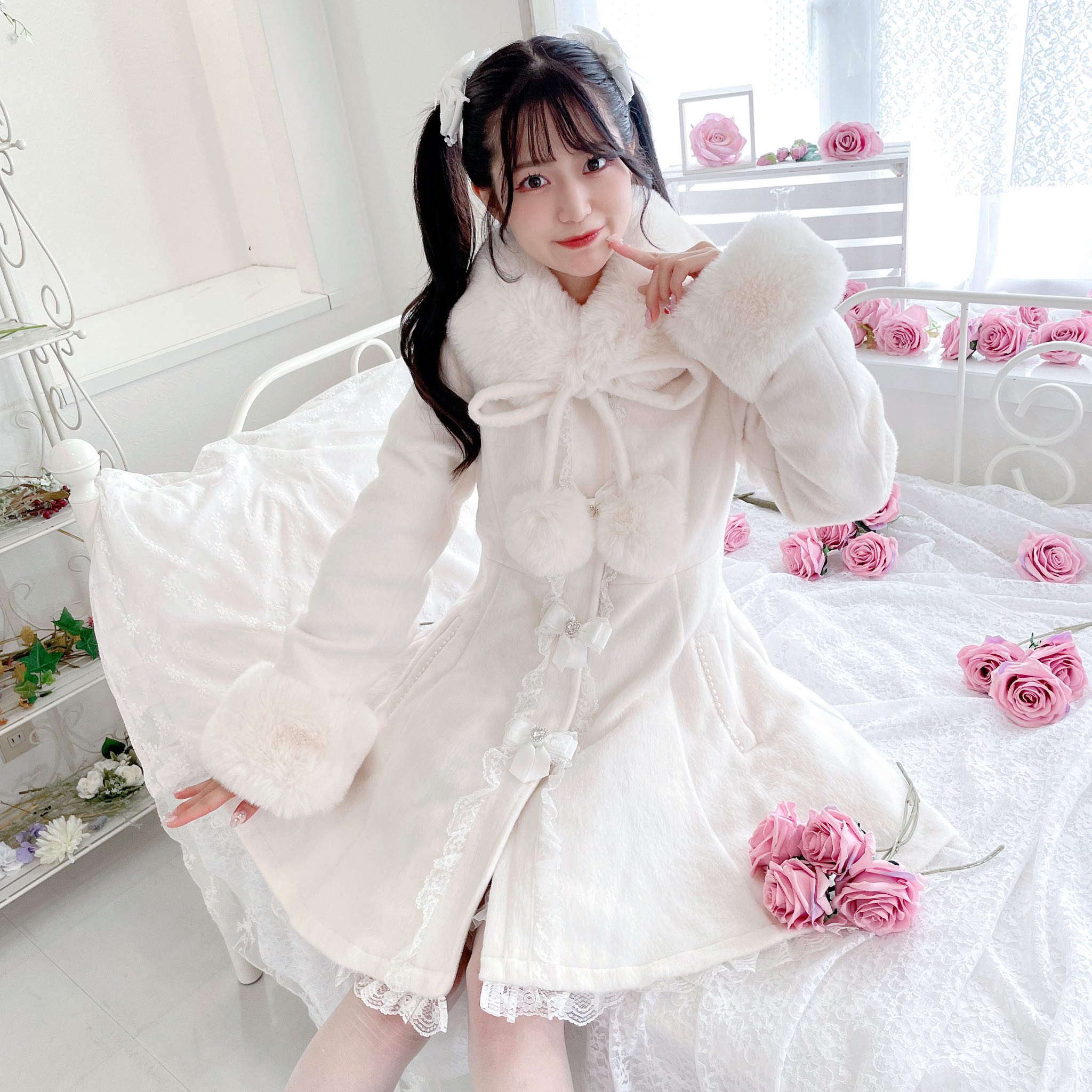 眞白ありすちゃん×MARSコラボアイテム ポンポンリボン付きロングコート MARS ❤︎マーズ on X: 