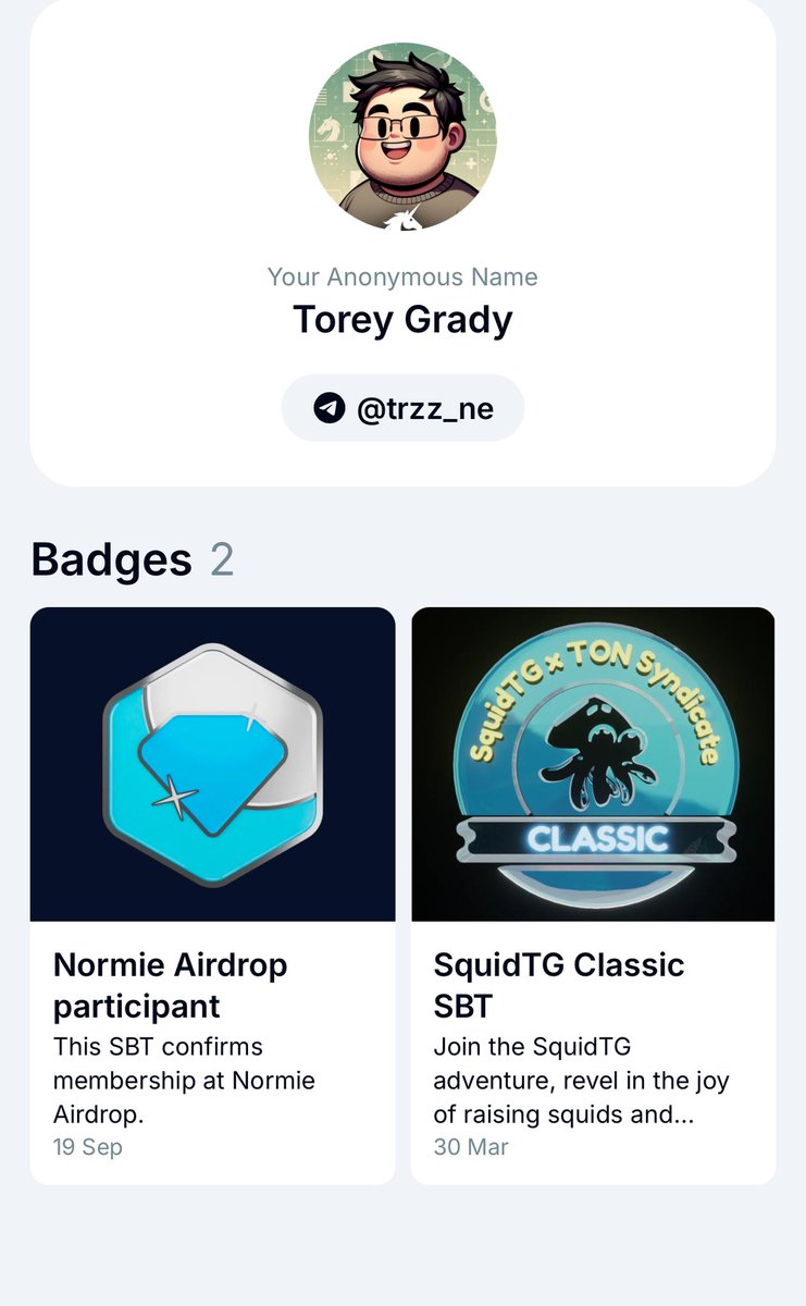 <a href="/Yescoin_Fam/">Yescoin</a> Yo Yescoin fam! 🚀 I just checked—looks like I already have this badge! Now it’s time to wait for the big rewards, right? 😏 Keke! Let’s keep waiting for Yescoin at the TON Gateway! 🛠️

#LFG $Yes