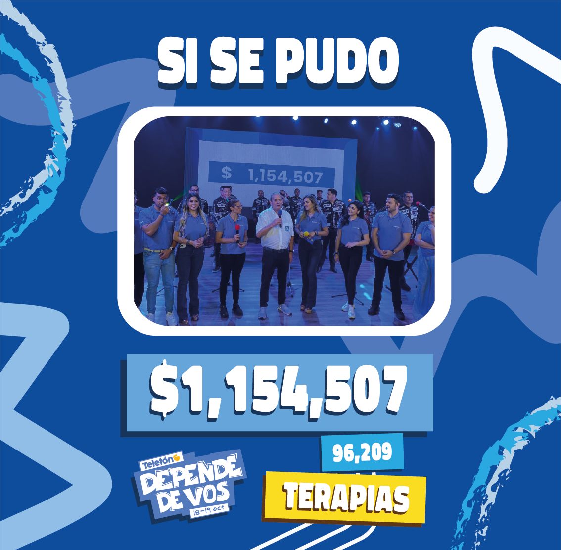 Gracias a su apoyo Teletón puede decir una vez más SI SE PUDO.💛💙