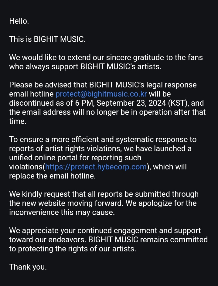 tani143BTS's tweet photo. @MyLoving2Seok To the armys who are emailing bighit about this people..pls do it with the new hybe report system. Previous email doesn't work anymore 🙃 https://t.co/E85JGBzkbo