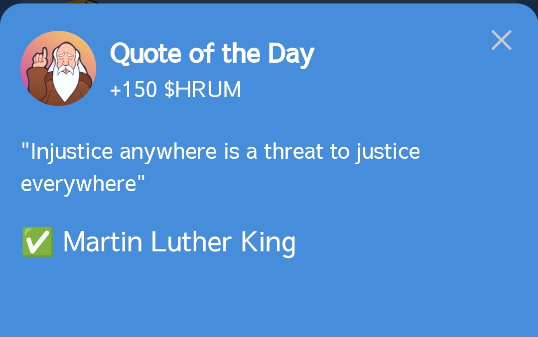 cryptoad_24's tweet photo. HRUM New Daily Task 20th October 

Quote of the Day
Answer:  Martin Luther King

LINK ➡️ https://t.co/3bjWl0L0yO

#Crypto #memecoin #Airdrops #Web3 #Web3Community #Web3Gaming #Telegram手机号码 #hrum #CryptoNews #telegramgames #TapToEarn #listing https://t.co/vUMLDSY3UN