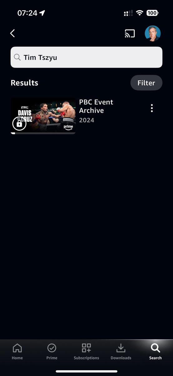 a_ridley's tweet photo. @EverythingBoxi2 I searched for the event this morning in the Prime Video app and I couldn’t find it. I ended up watching the short highlights on YouTube. https://t.co/yq5zgmxpyG