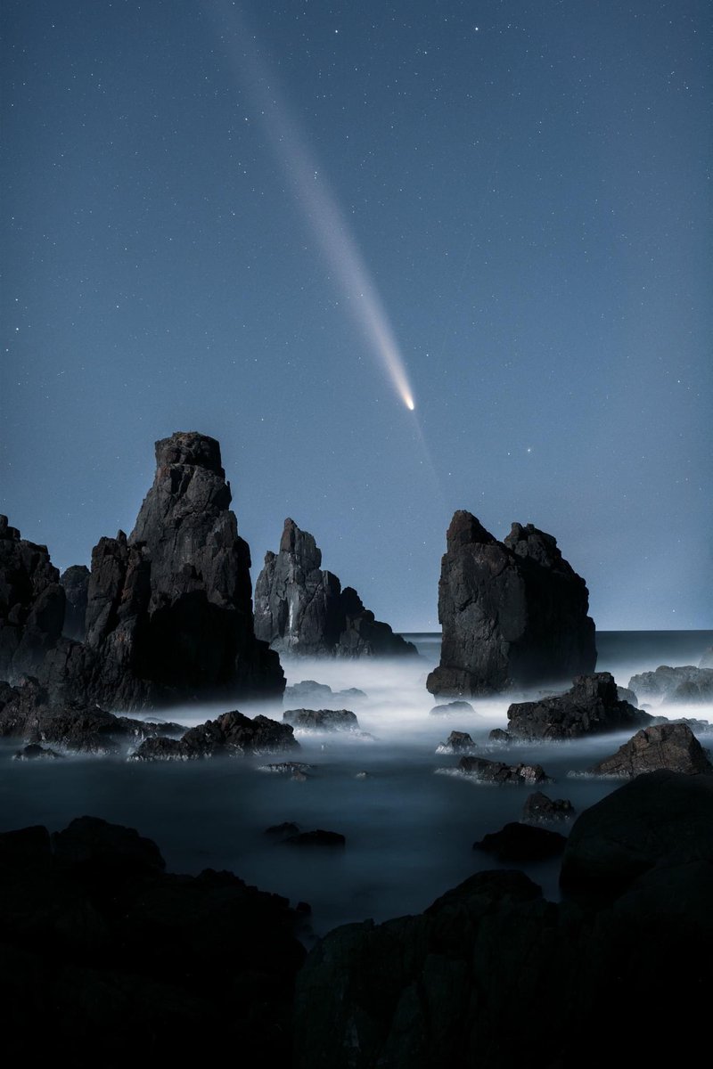AkifumiHomma's tweet photo. 紫金山・アトラス彗星（C/2023 A3）

#秋田県
#男鹿半島
#東京カメラ部
#nikon https://t.co/CkYhOTxbsf