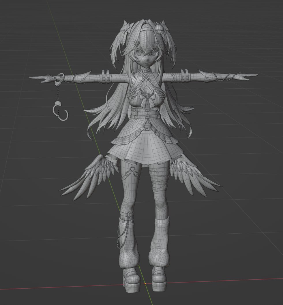 建模練習，製作中
諾鴉・奈菲墨

#NorahART
#blender
#b3d