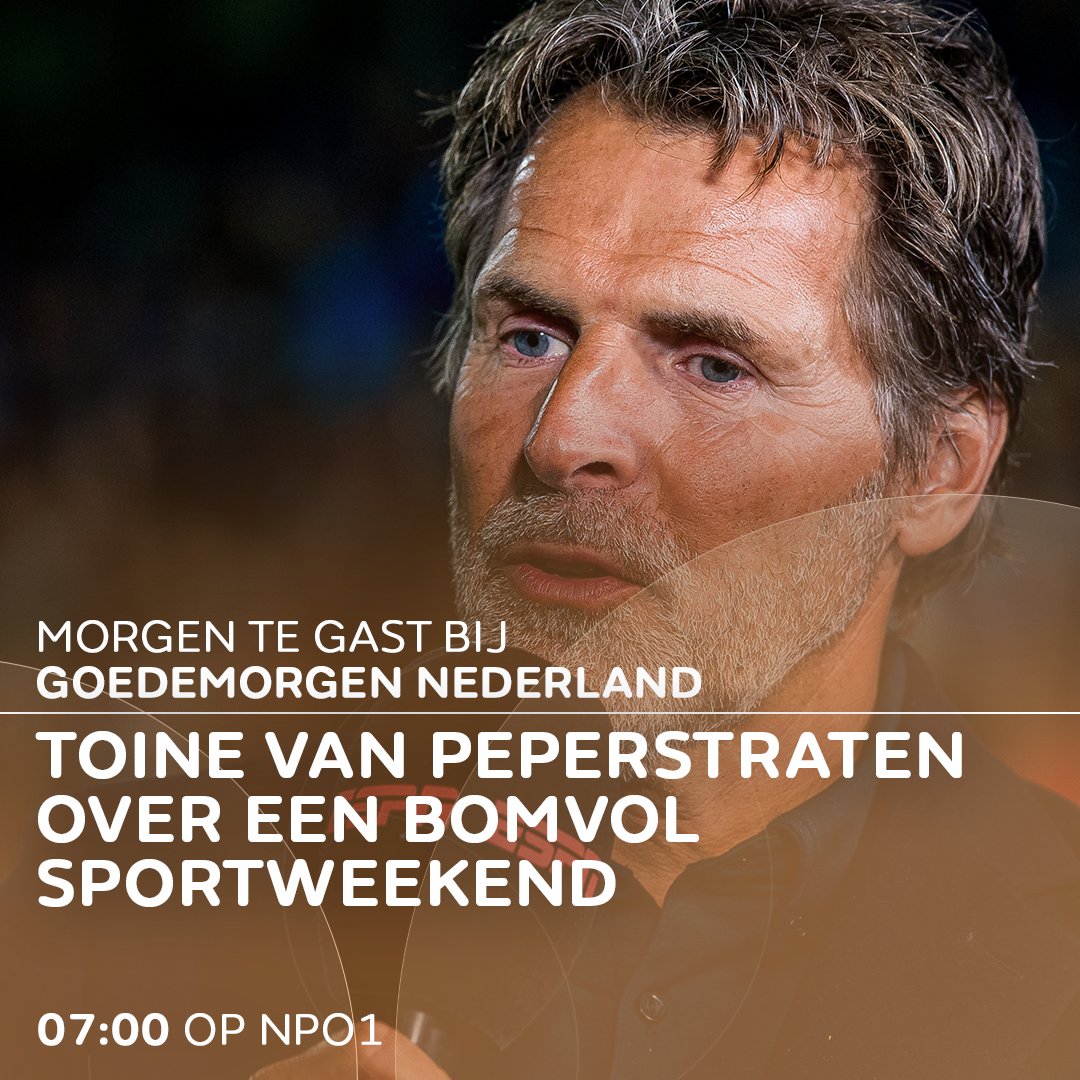 De Eredivisie is hervat en Max Verstappen mag in Austin laten zien dat hij kampioen wil worden. Over een bomvol sportweekend is te gast bij Goedemorgen Nederland: Toine van Peperstraten (<a href="/toinevp/">Toine v Peperstraten</a>).

📺Kijk vanaf 07.00 uur naar Goedemorgen Nederland op NPO 1. #WNL
