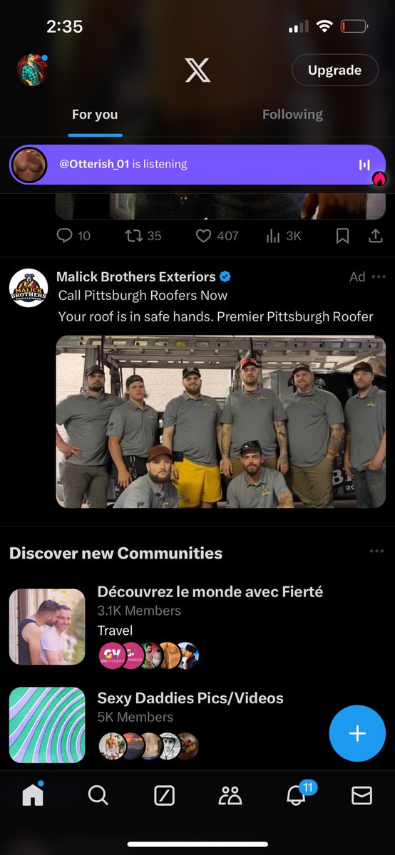 Why the roofers ad make me wanna click on it and watch more