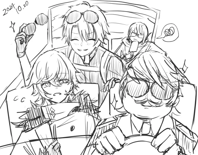カドックもサングラスかけて〜😎🚙💕

#FGO 