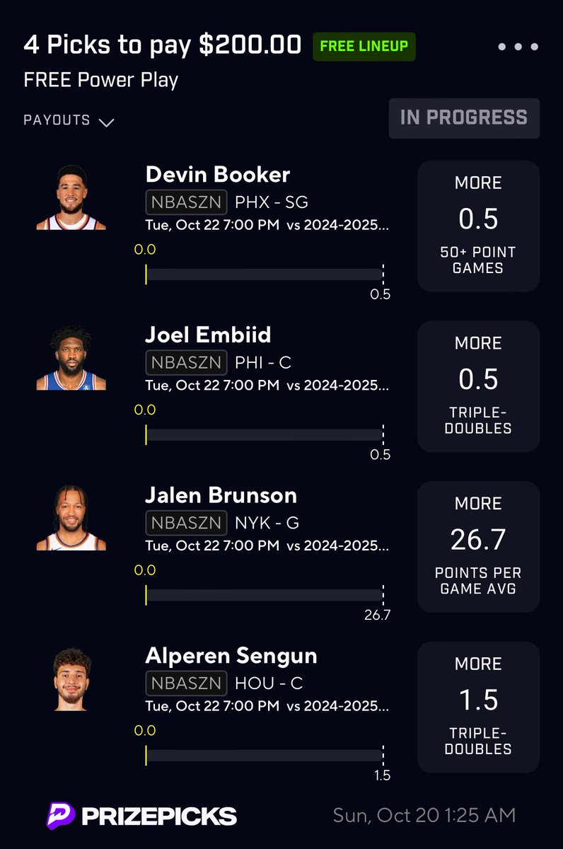 TroubleBets's tweet photo. NBASZN FREE ENTRY🏀🔬
I had a 6-man cooked up but they kept pulling my props from the board🤦♂️
If they put more props up I’ll post another slip for y’all
Make sure you follow me for WINNERS all NBA season!🤝
#NBA #GamblingX #PrizePicks #NBASZN https://t.co/Y1YciPXE2W