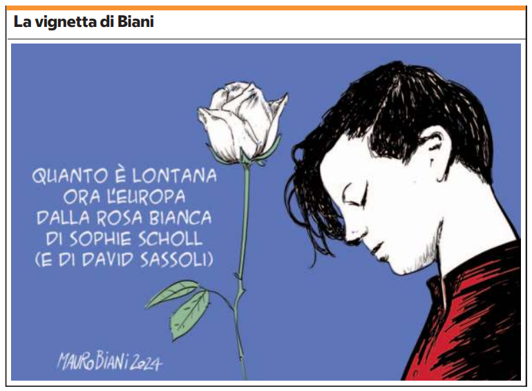 C'è mai stata nei fatti oltre che nelle idee?
(Da La Repubblica)