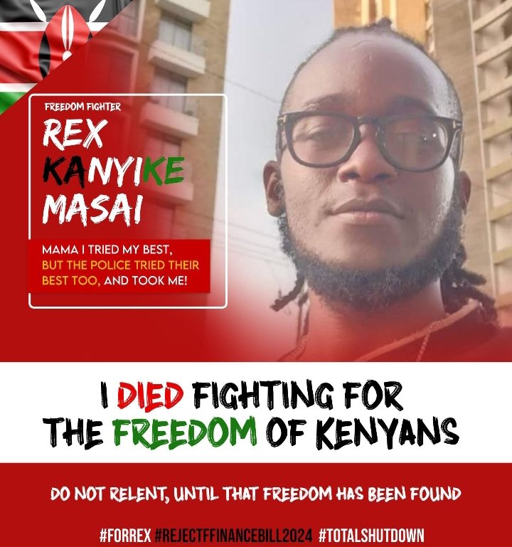 sholard_mancity's tweet photo. In loving memory of Rex Masai  
🕯️🕯️🕊️🕊️

#HappyMashujaaDay #OccupyUhuruPark #RutoMustGoNow https://t.co/NQoJX8syOg